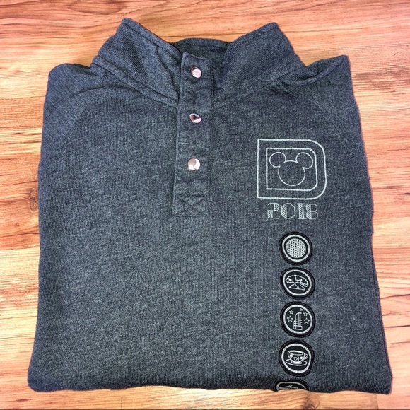 DISNEY Pullover Sweat Shirt Small 2018 Men’s UNISEX - Picture 2 of 16